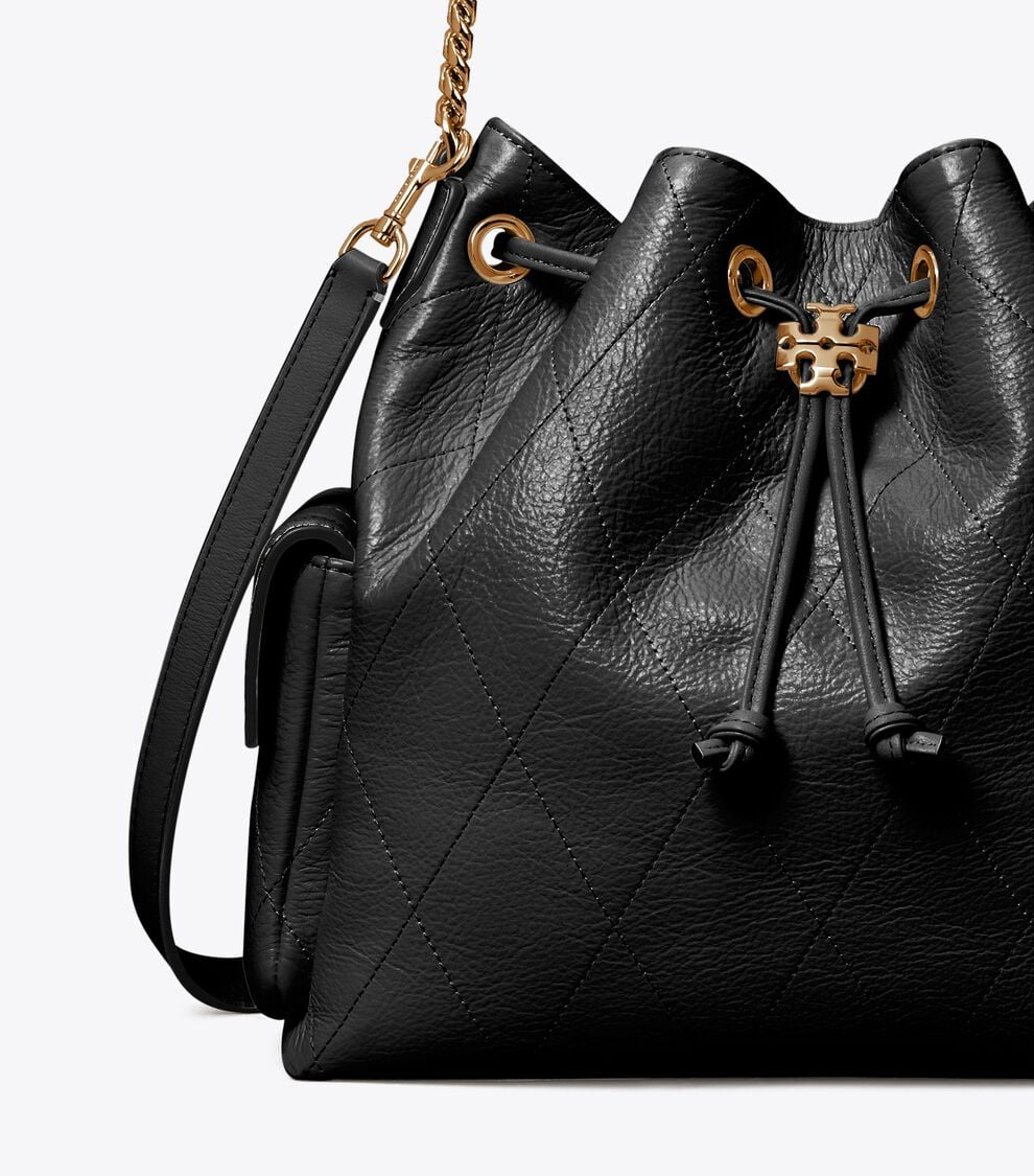CHARLIE QUILTED DRAWSTRING SHOULDER BAG