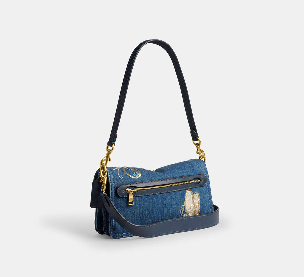 Tabby Shoulder Bag 26 With Butterfly Embellishment