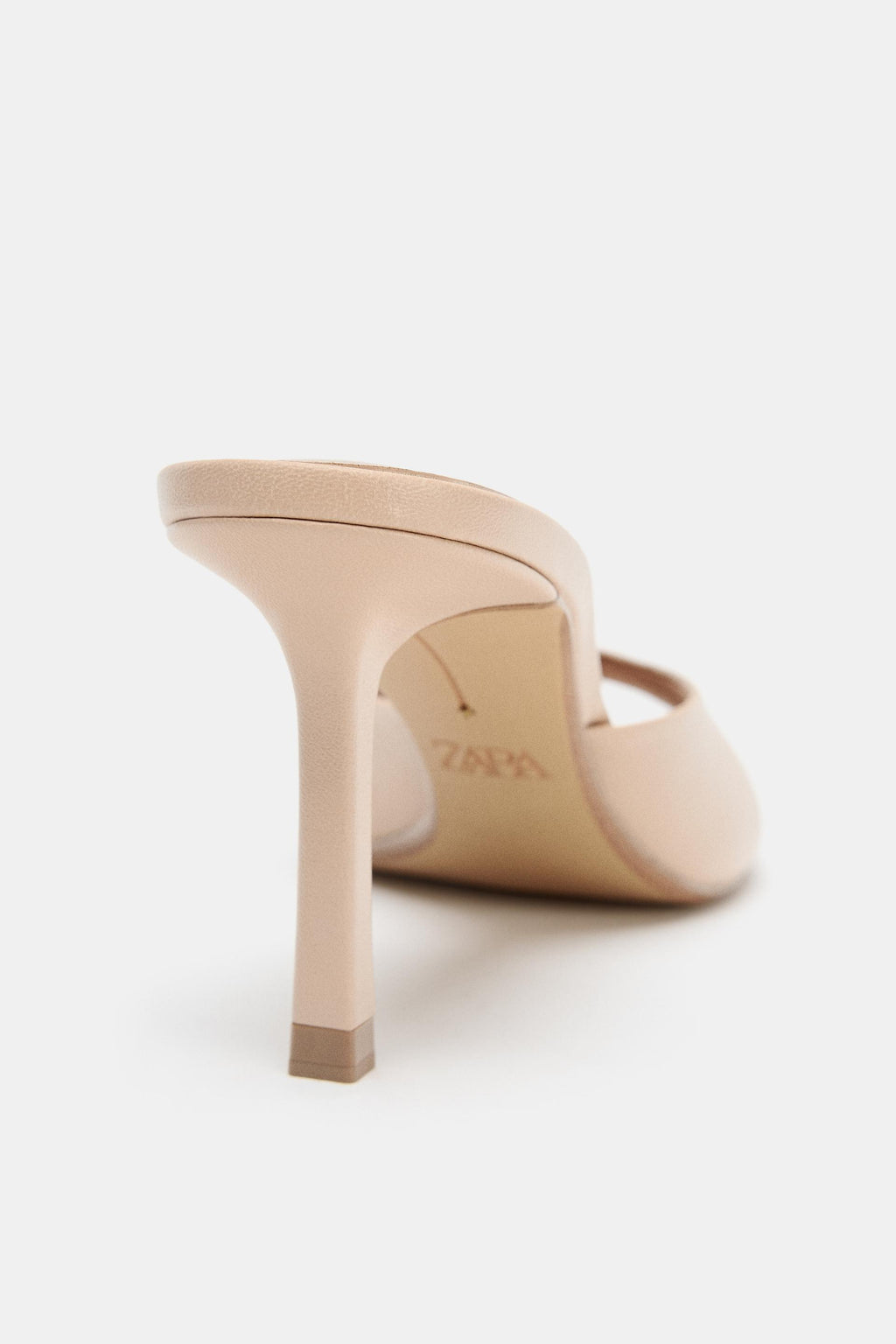 LEATHER HEELED MULES
