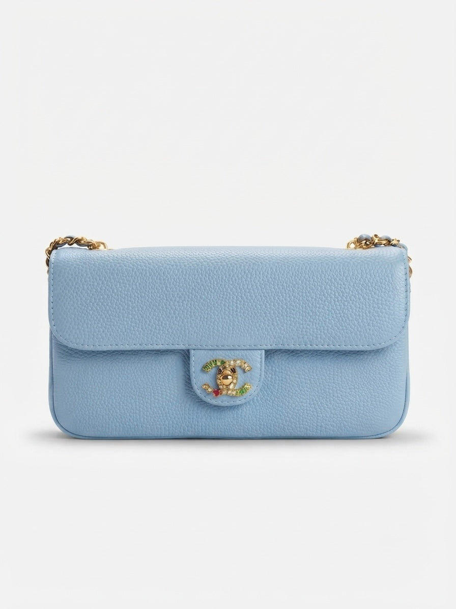 Small Souplissimo Maxi Flap with chain