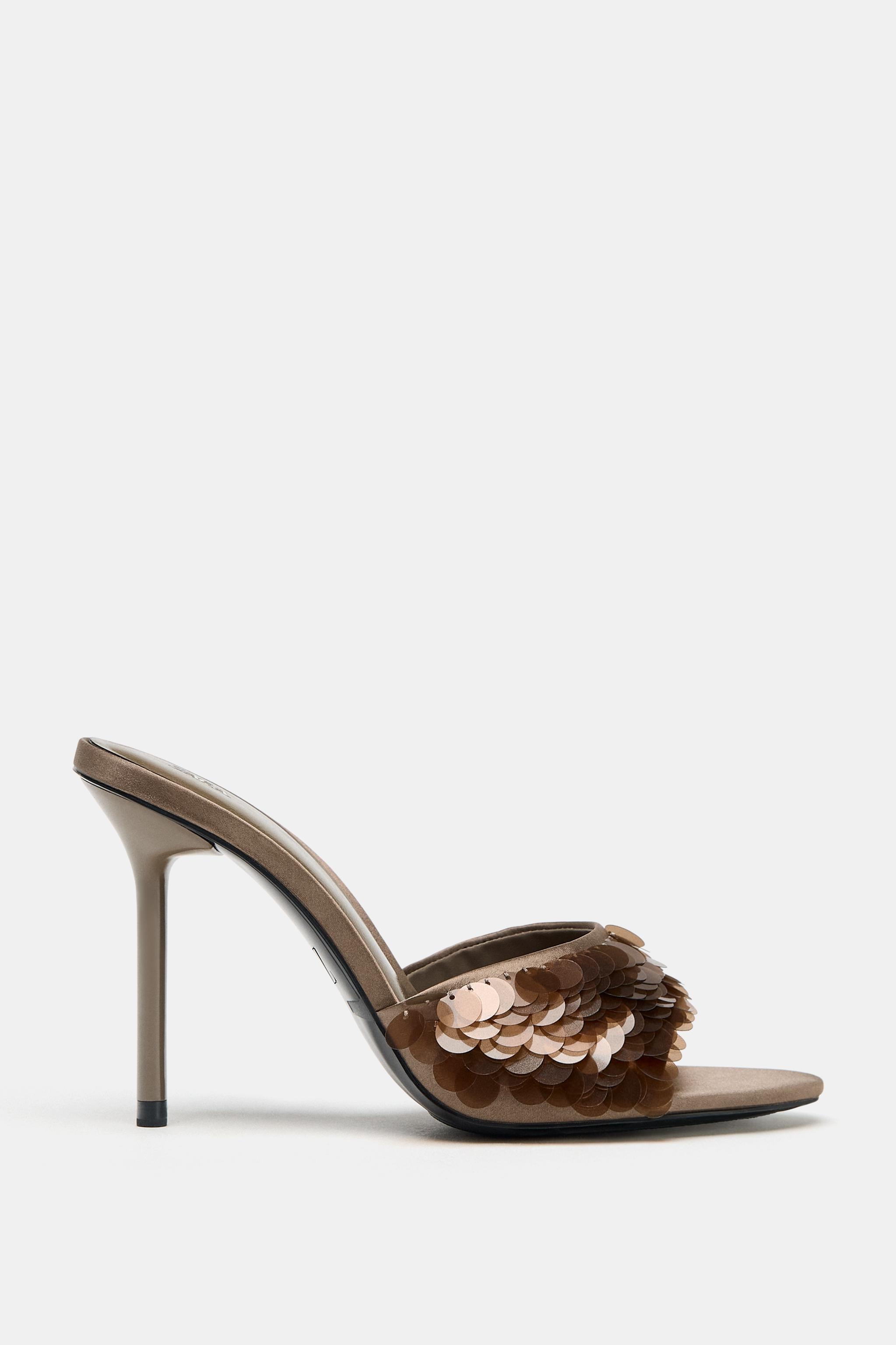 ZARA FANTASY SEQUIN HEELS