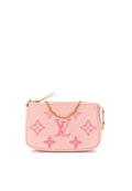LOUIS VUITTON Empreinte Monogram Giant Mini Pochette Accessories pink