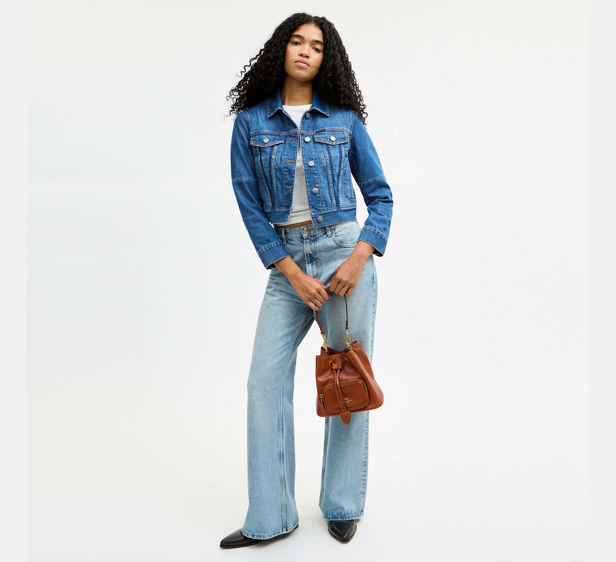 ROWAN BUCKET BAG WITH POCKET