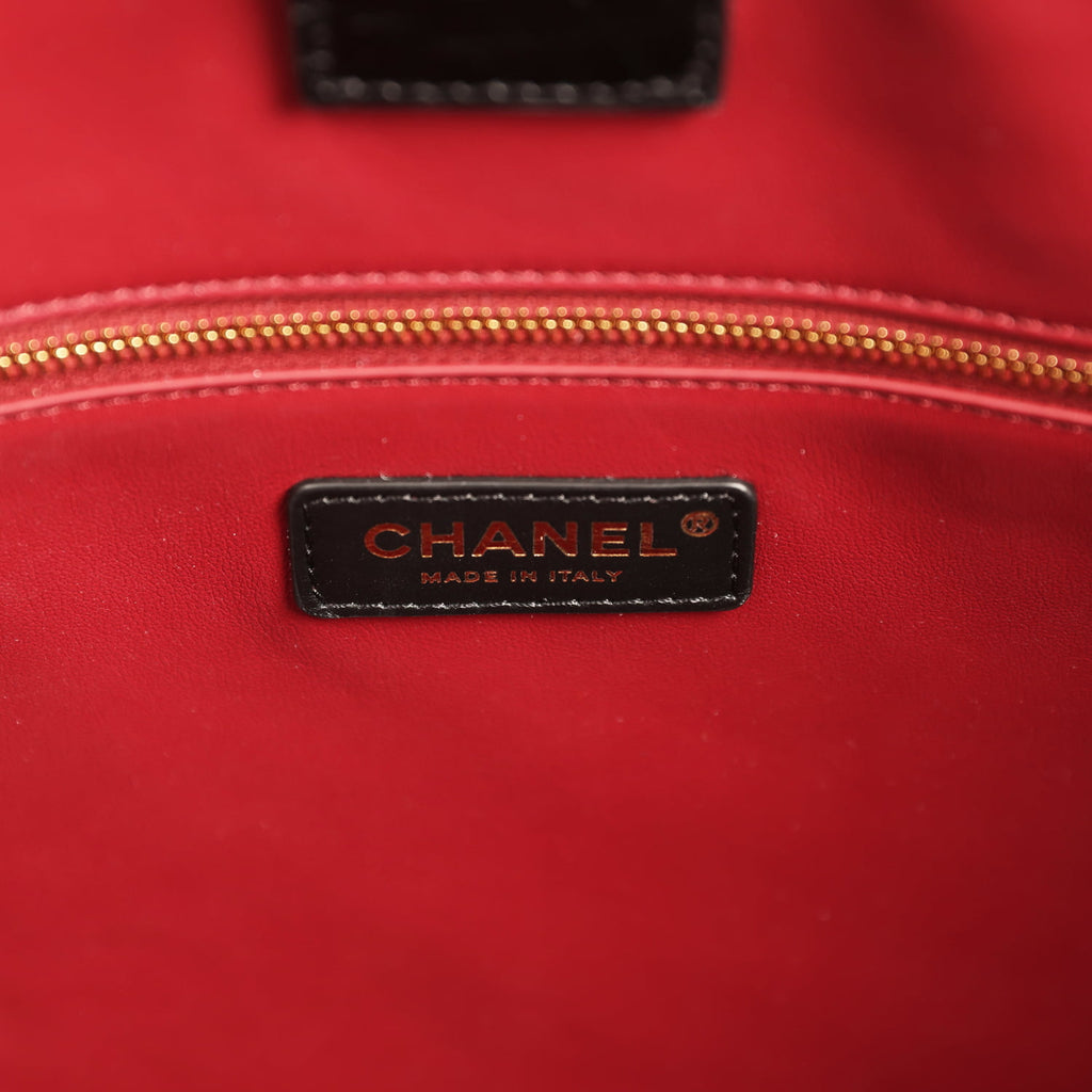 Chanel Large tote Shopping Bag Burgundy Crocodile Embossed