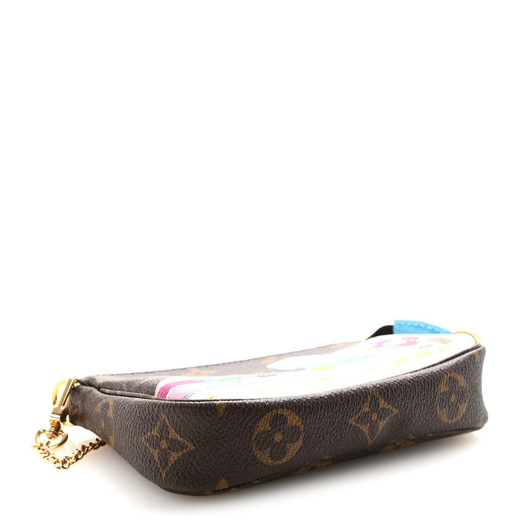 LOUIS VUITTON Christmas Animation Tokyo Mini Pochette