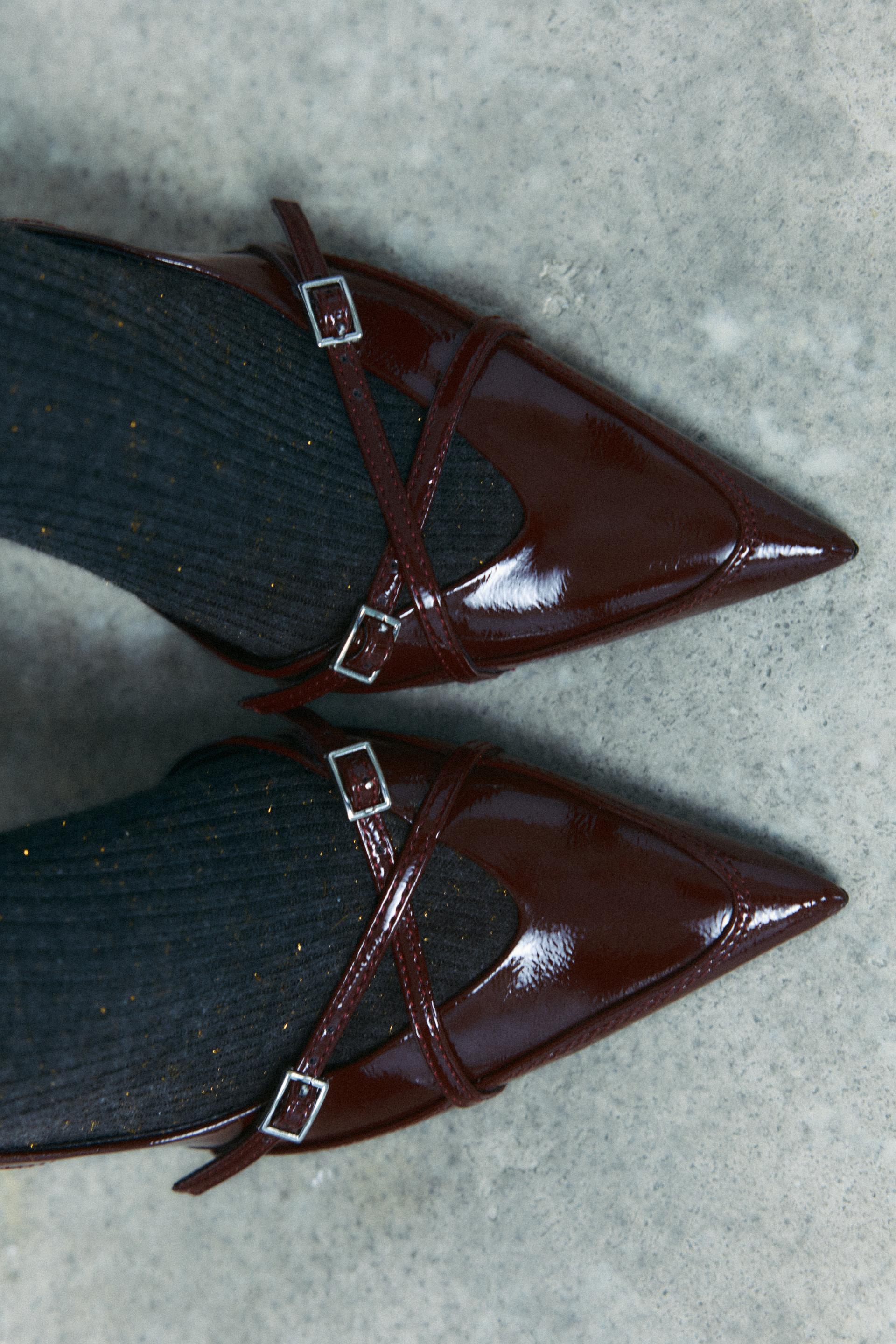 ZARA BURGUNDY CHERRY HEELS