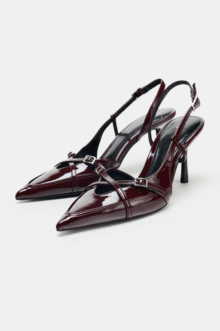 ZARA BURGUNDY CHERRY HEELS