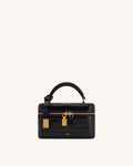 Cleo Woven Texture Box Shape Top Handle Bag