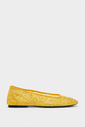 SHINY MESH BALLET FLATS