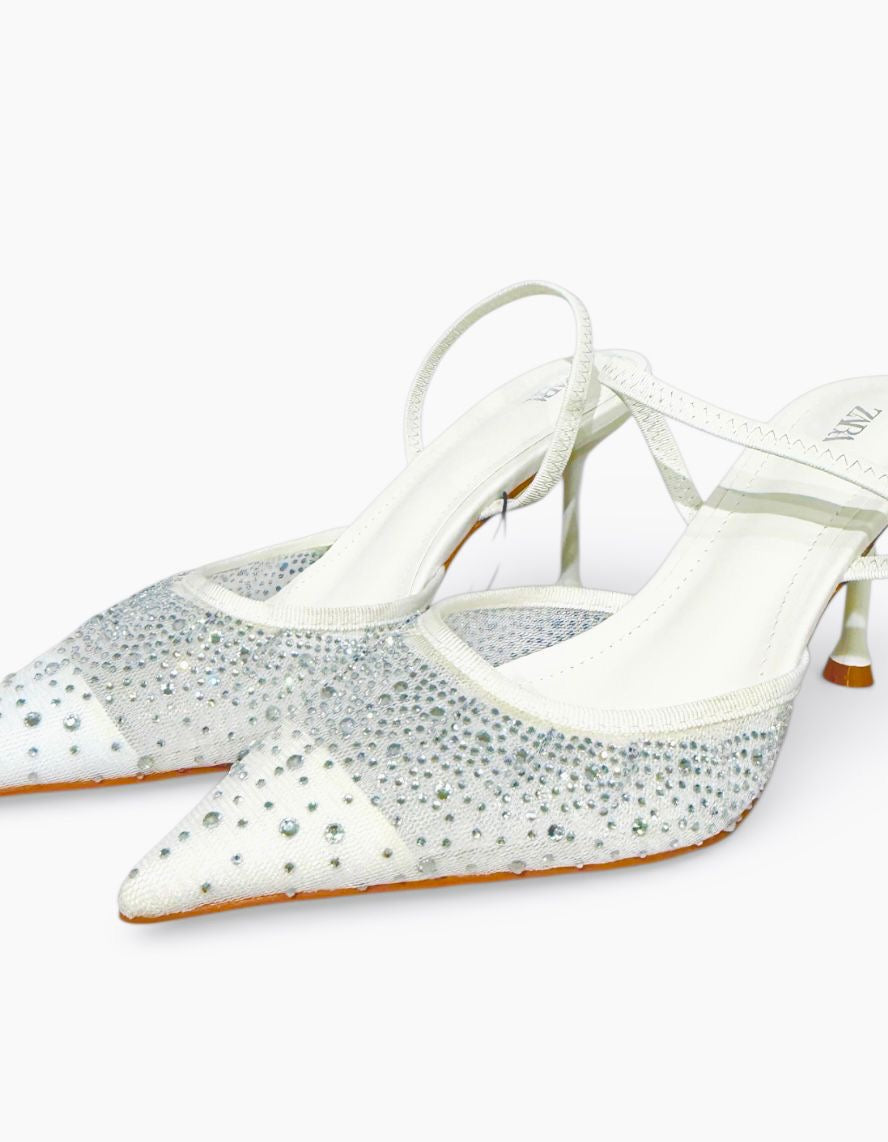 ZARA SWAROVSKI POINTED HEELS