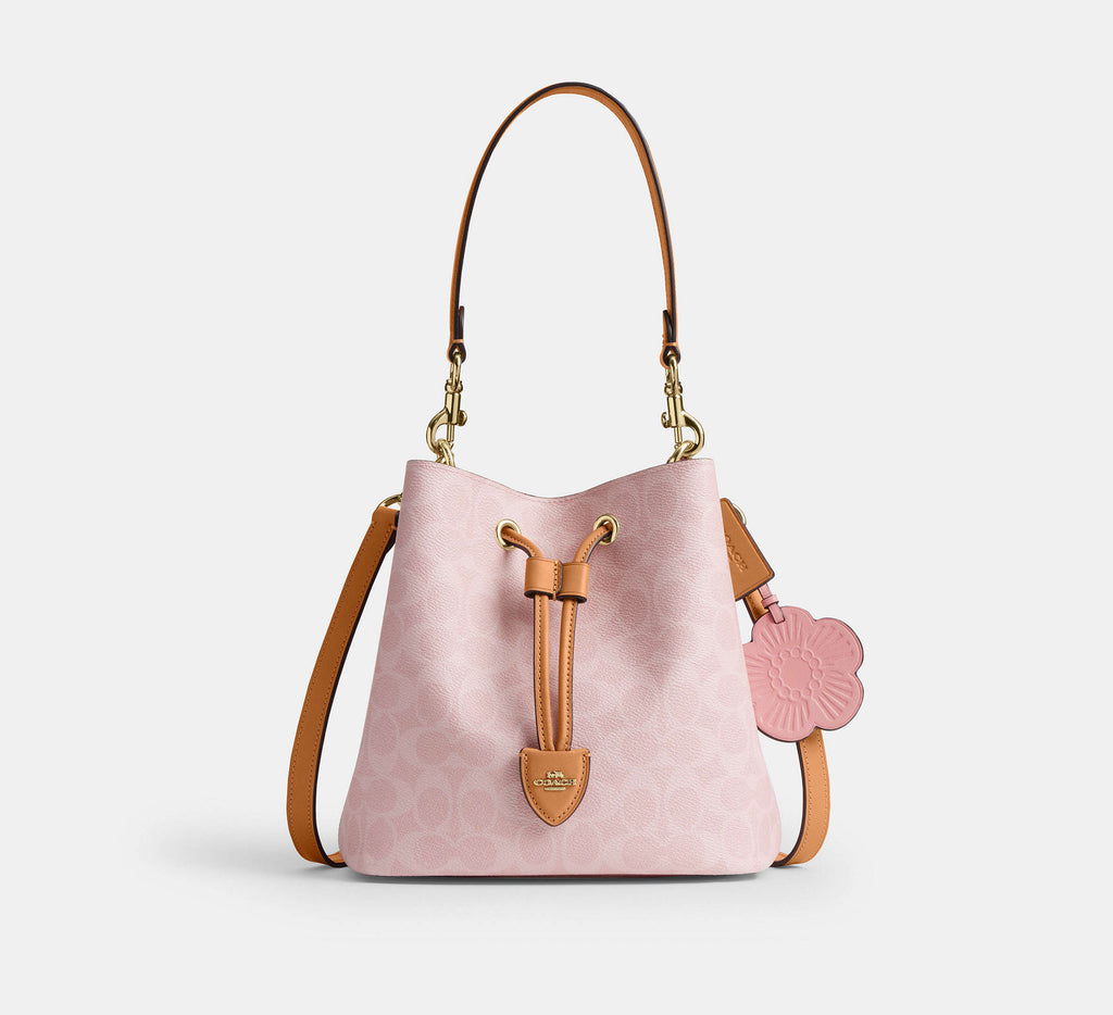 Rowan Bucket Bag In Signature Canvas With Charms