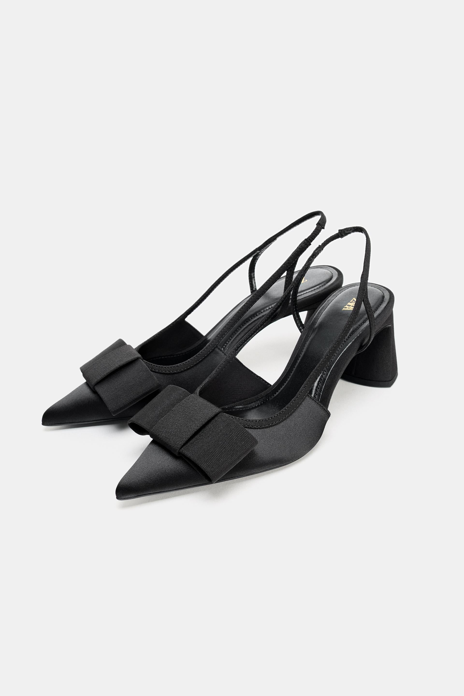SLINGBACK HEELS WITH BOW DETAIL