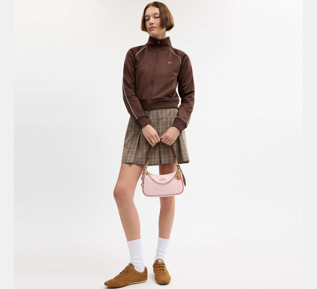 Teri Shoulder Bag In Signature Canvas With Charms
