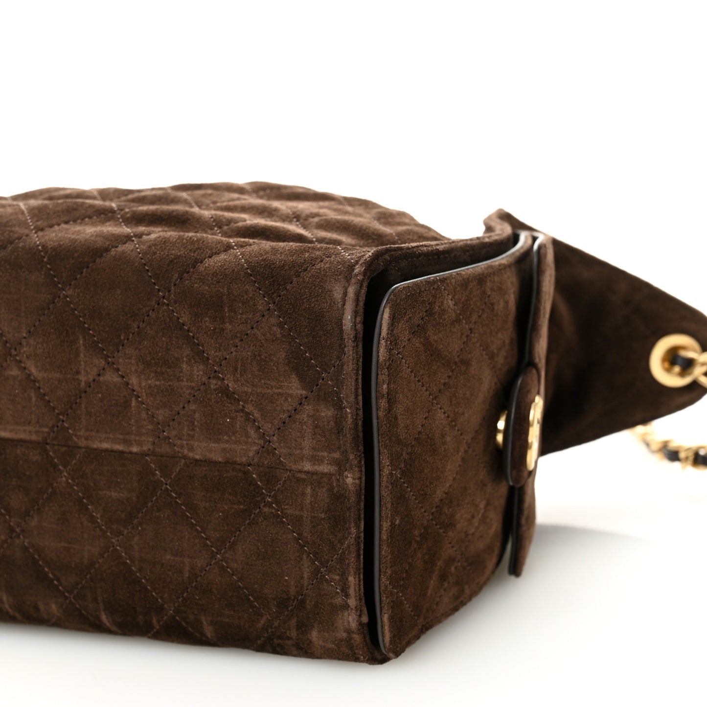 Suede Quilted Small Chanel 25 Handbag