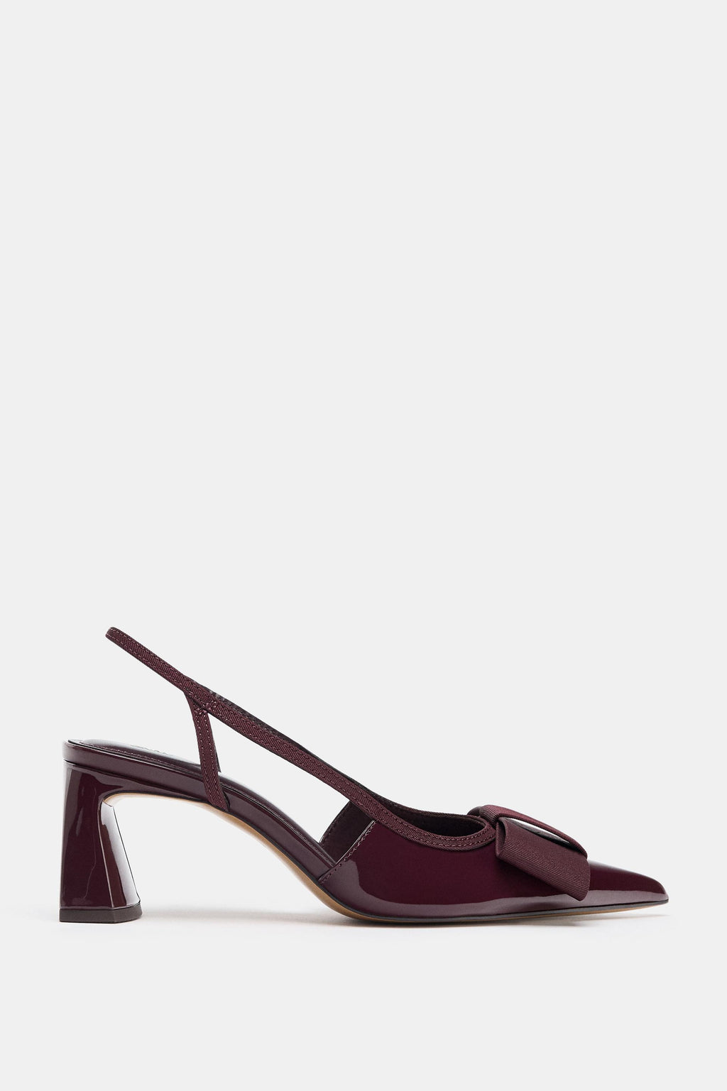 ZARA BOW SLINGBACK HEELS