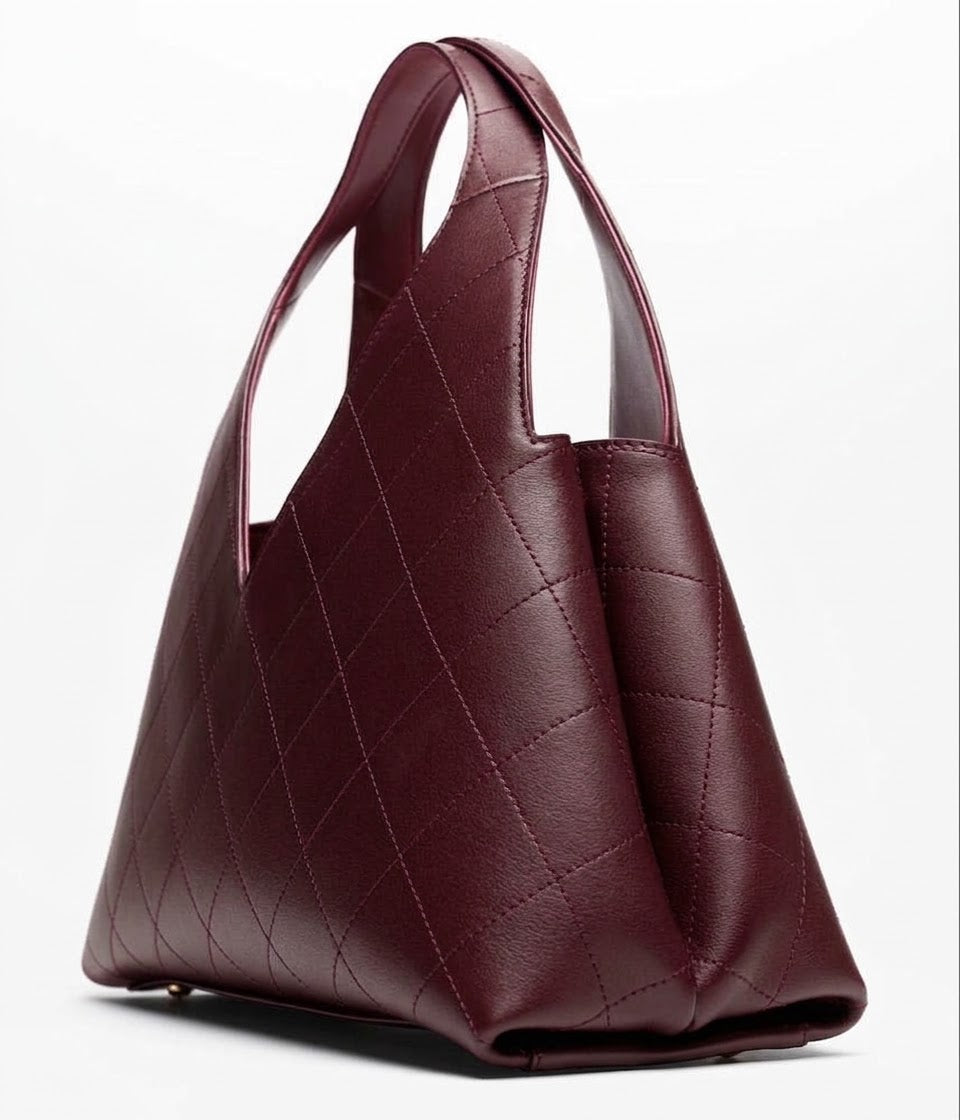 Shopping Bag Calfskin with gold chain