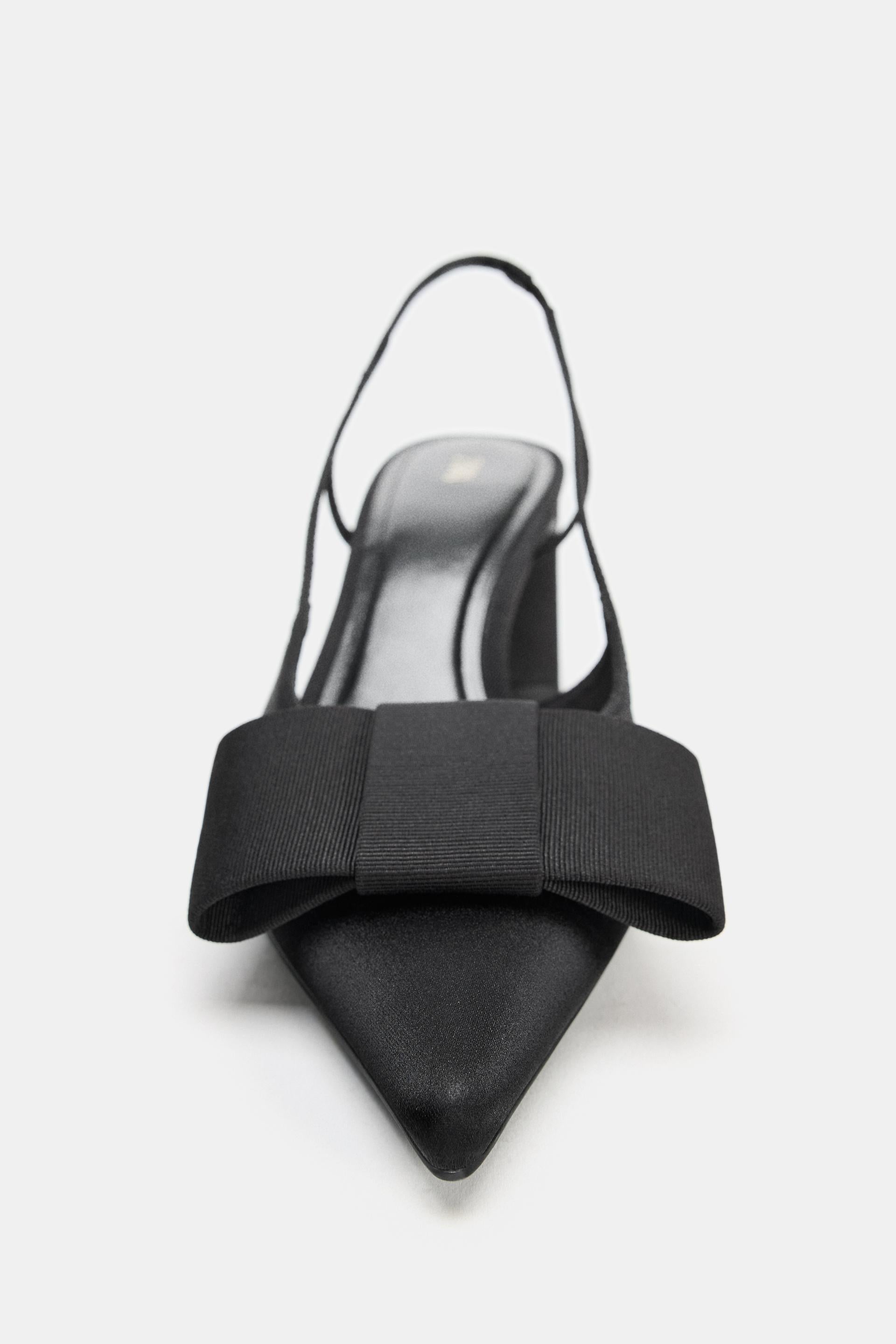 SLINGBACK HEELS WITH BOW DETAIL