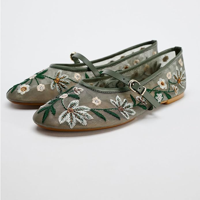 IMPORTED EMBROIDERY BALLERINA