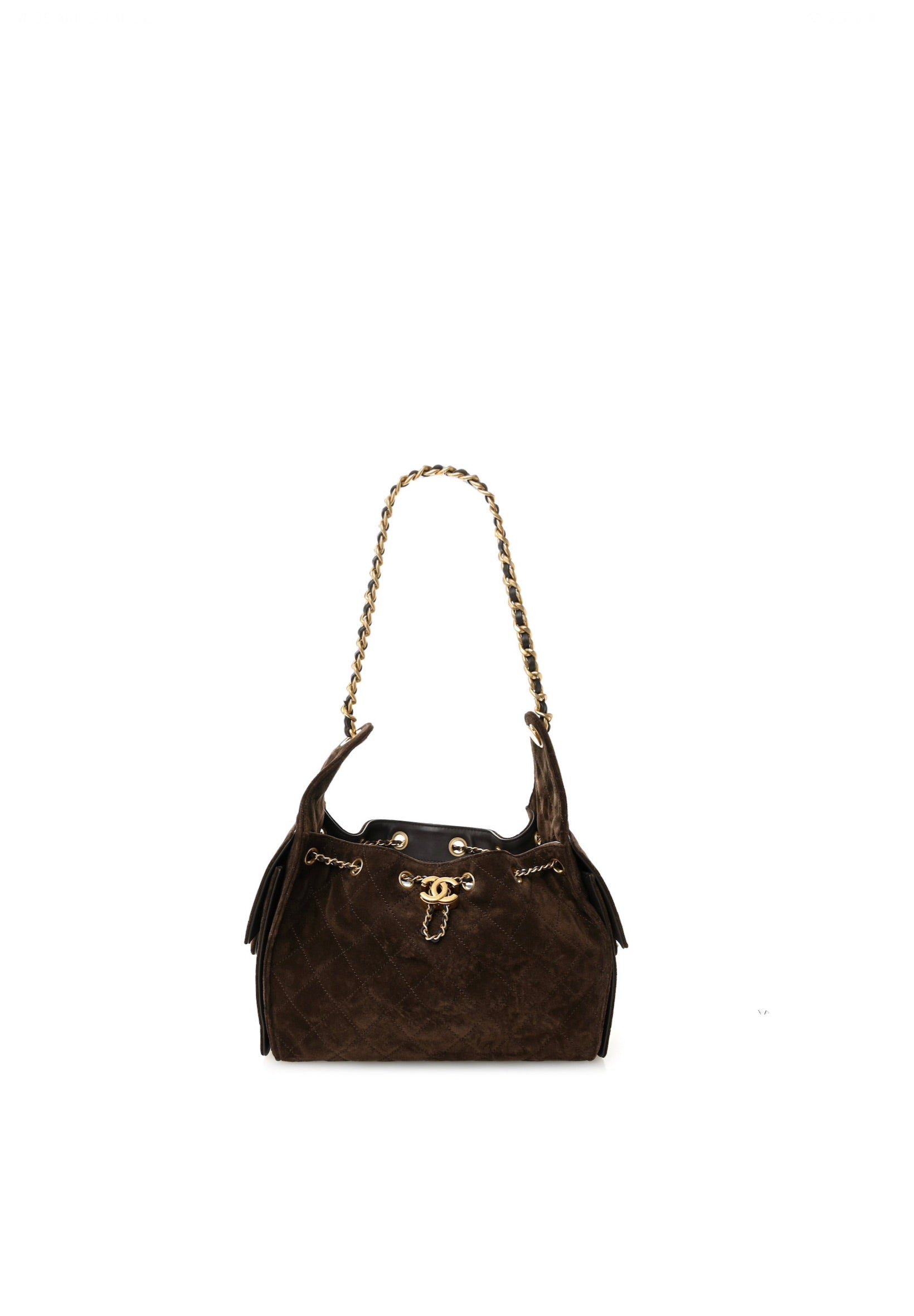 Suede Quilted Small Chanel 25 Handbag