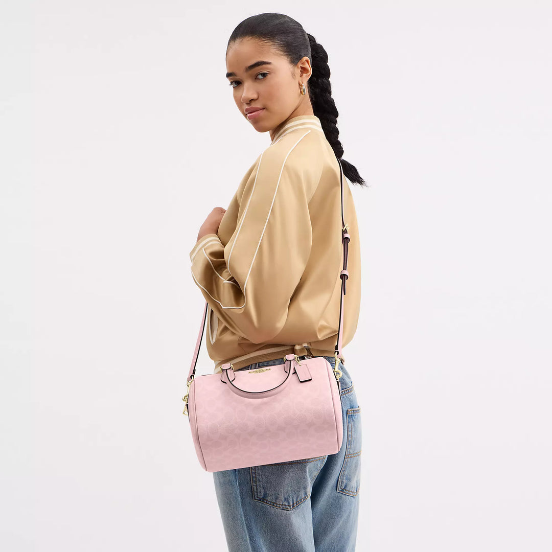 Rowan Satchel Bag In Signature Canvas