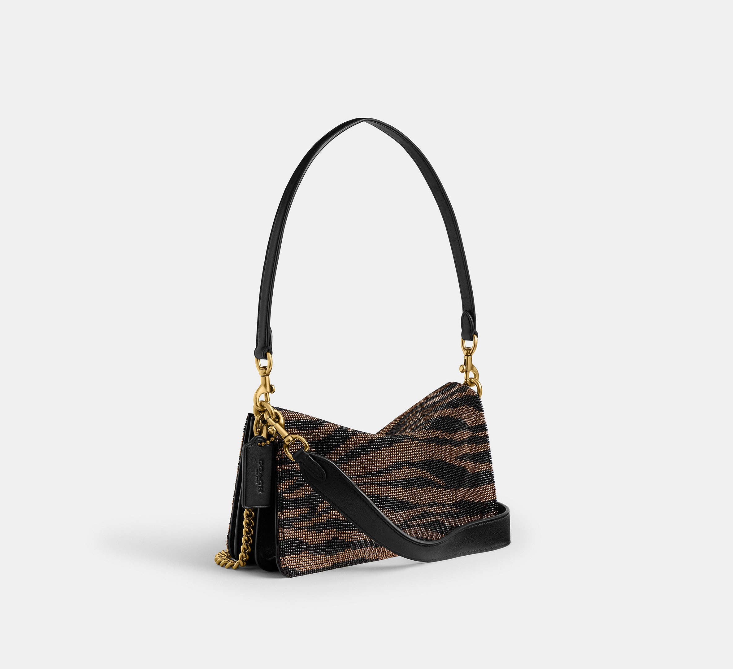 Tabby Shoulder Bag 26 With Beaded Tiger