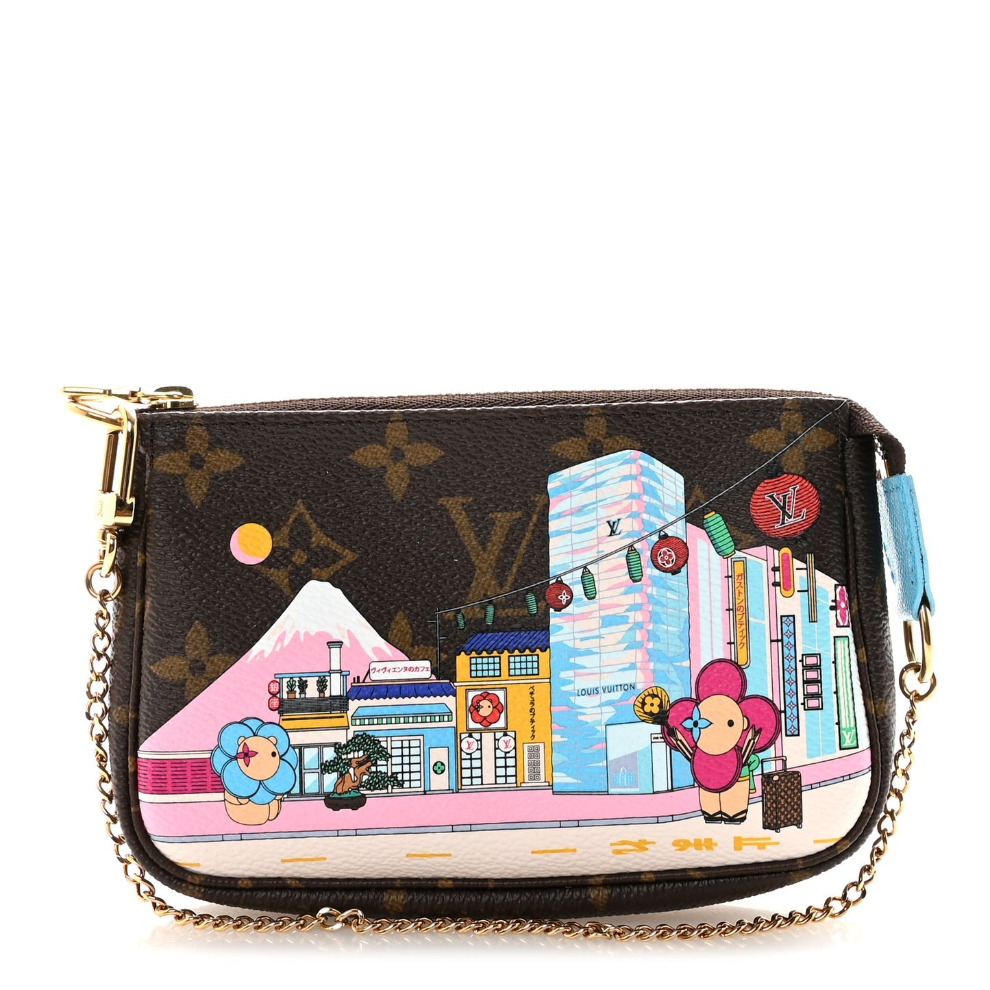 LOUIS VUITTON Christmas Animation Tokyo Mini Pochette
