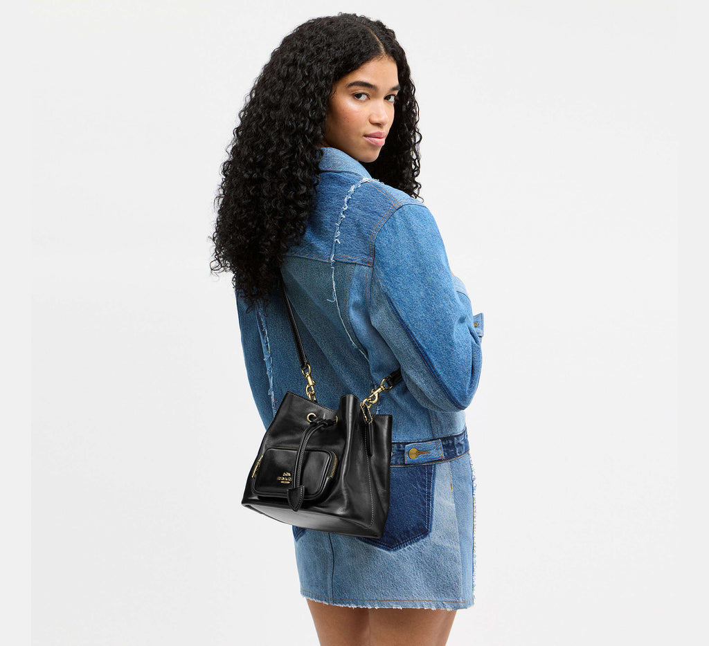 ROWAN BUCKET BAG WITH POCKET