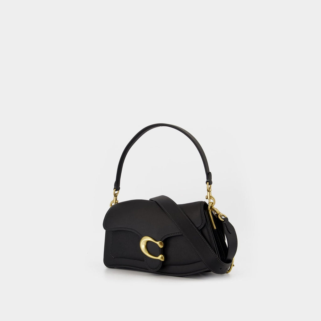 Twisted Tabby Shoulder Coach Bag - Black