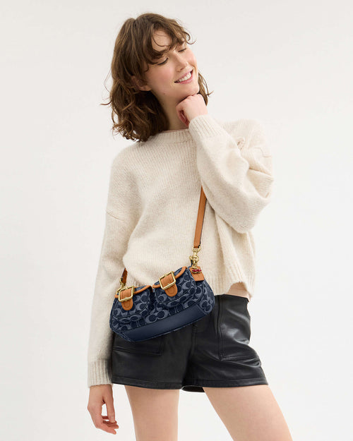 COACH DENIM BAG.