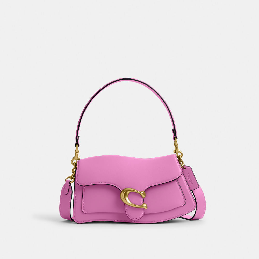 Twisted Tabby Shoulder Coach Bag - Pink