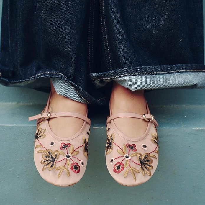 IMPORTED EMBROIDERY BALLERINAS