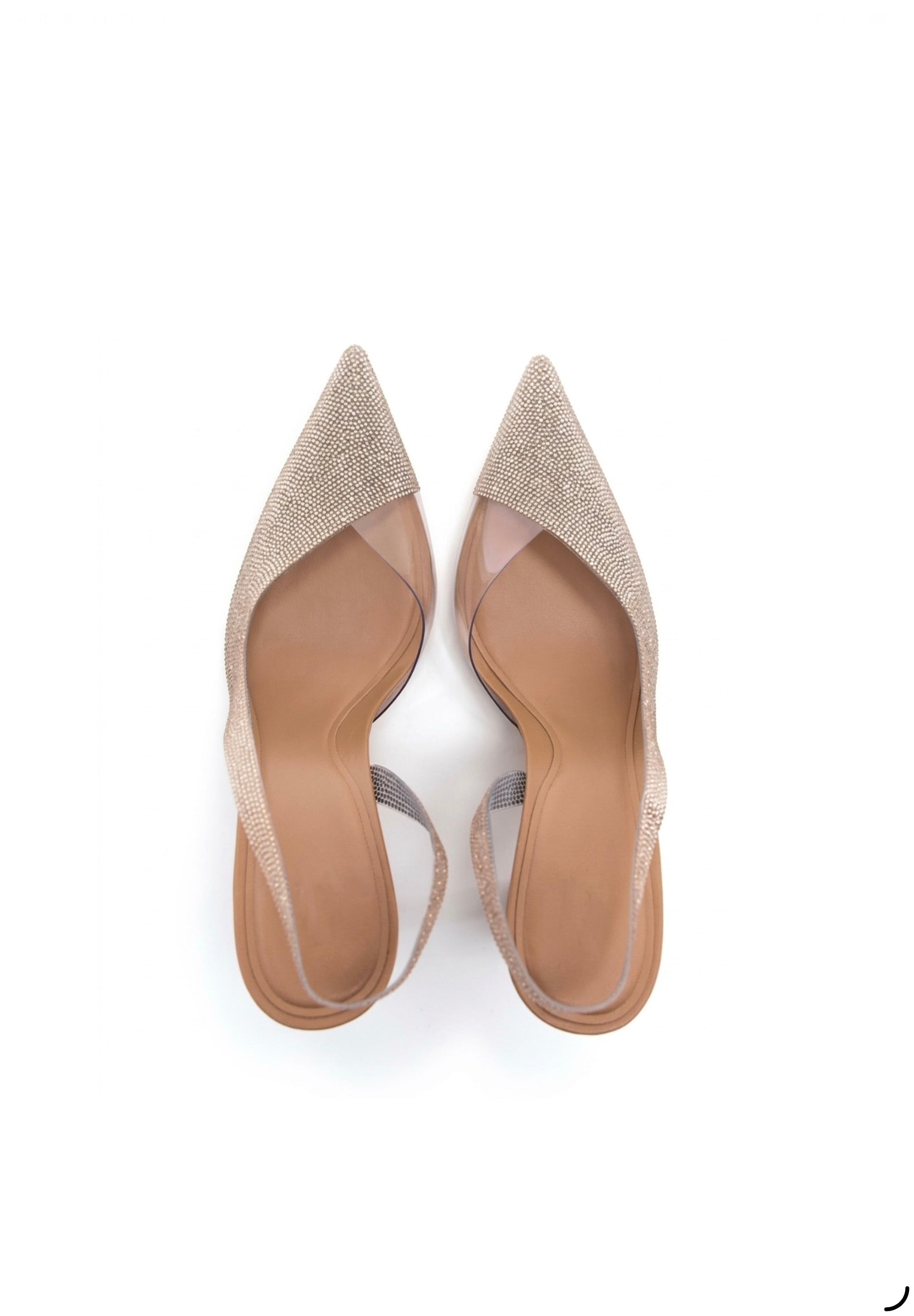 RHINESTONE SLINGBACK SHOES