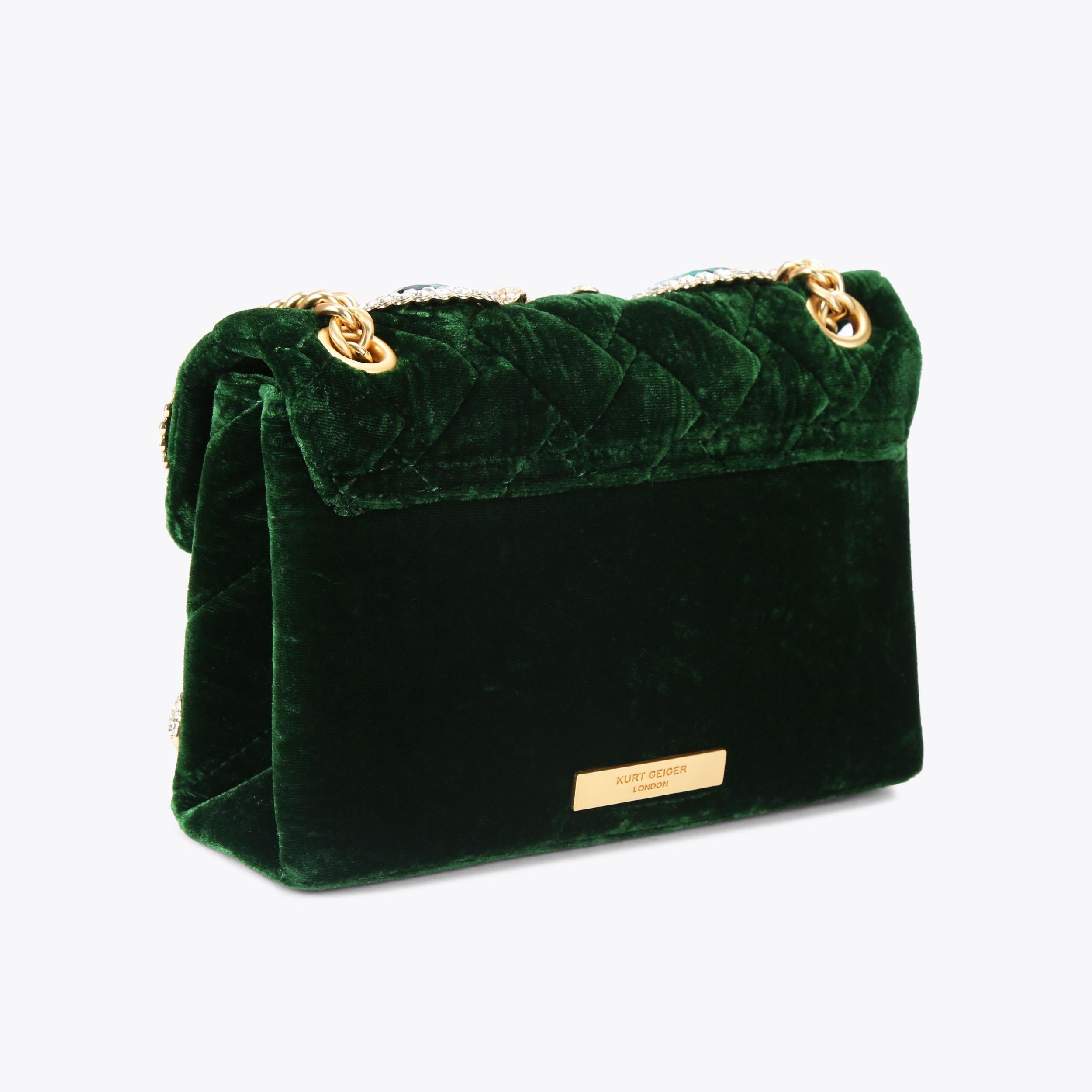 MINI VELVET KENSINGTON BAG