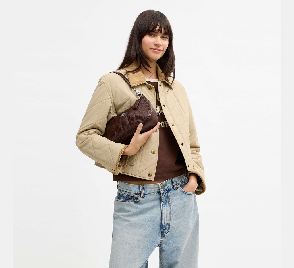 Teri shoulder bag with quilting