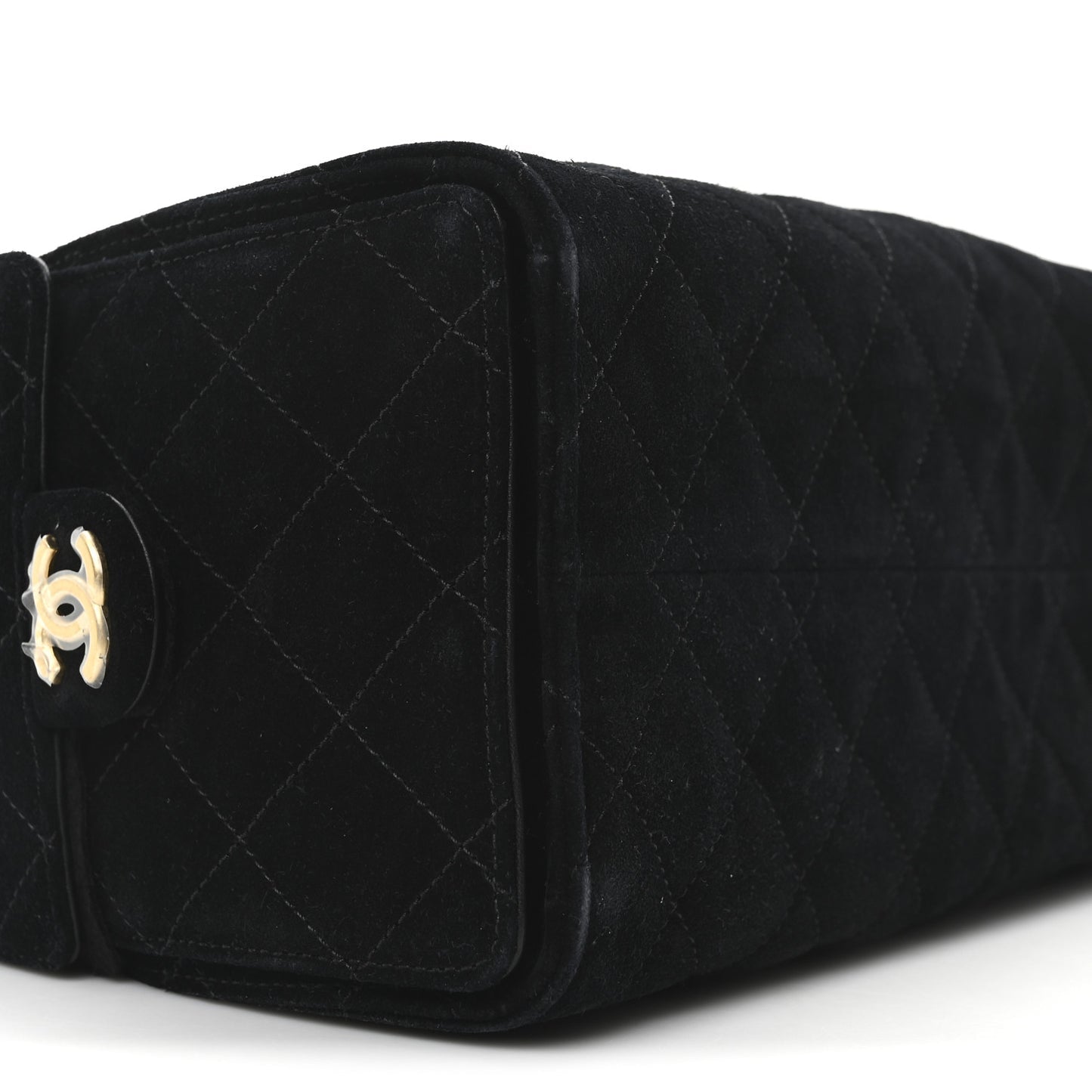 Suede Quilted Small Chanel 25 Handbag