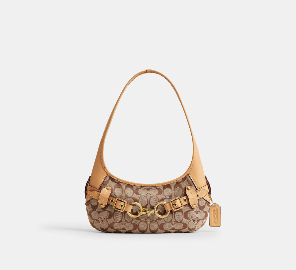 Belted Ergo Shoulder Bag 26 In Signature Jacquard