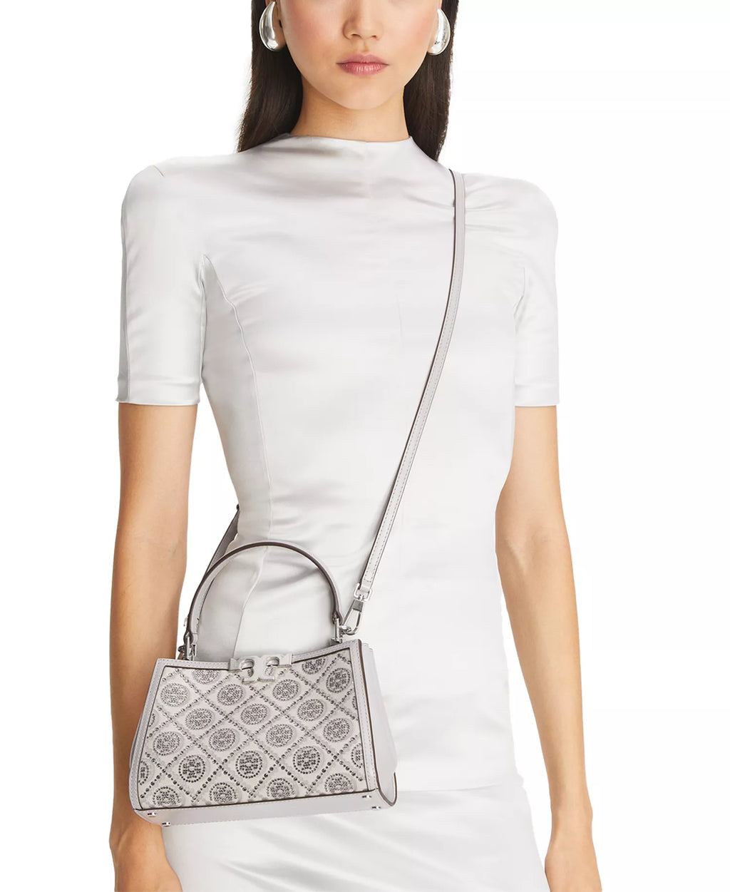Eleanor T Monogram Top Handle