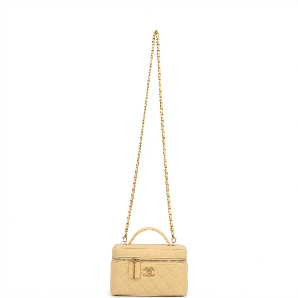 Top Handle Long Vanity Case with Chain