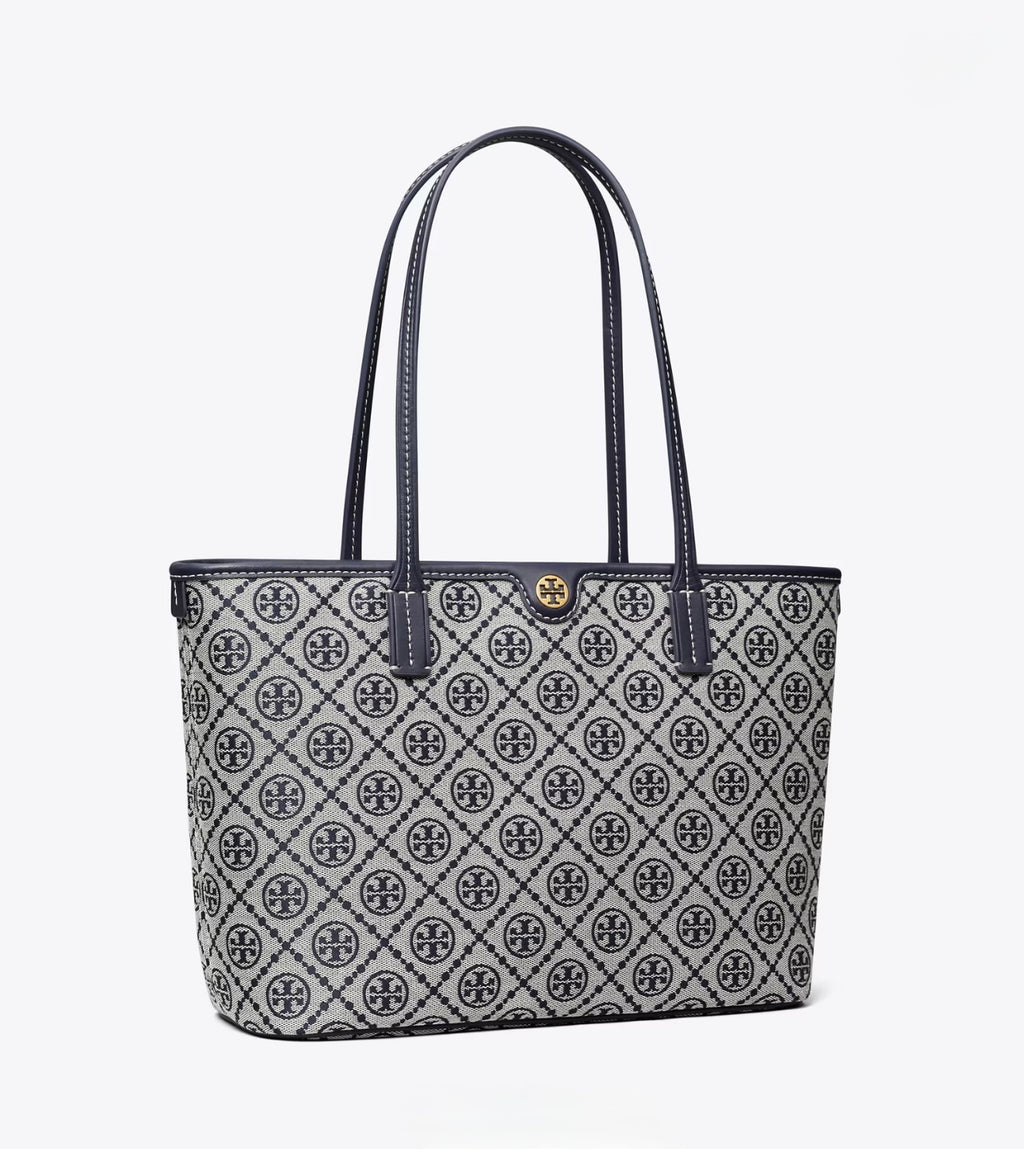 SMALL T MONOGRAM ZIP TOTE
