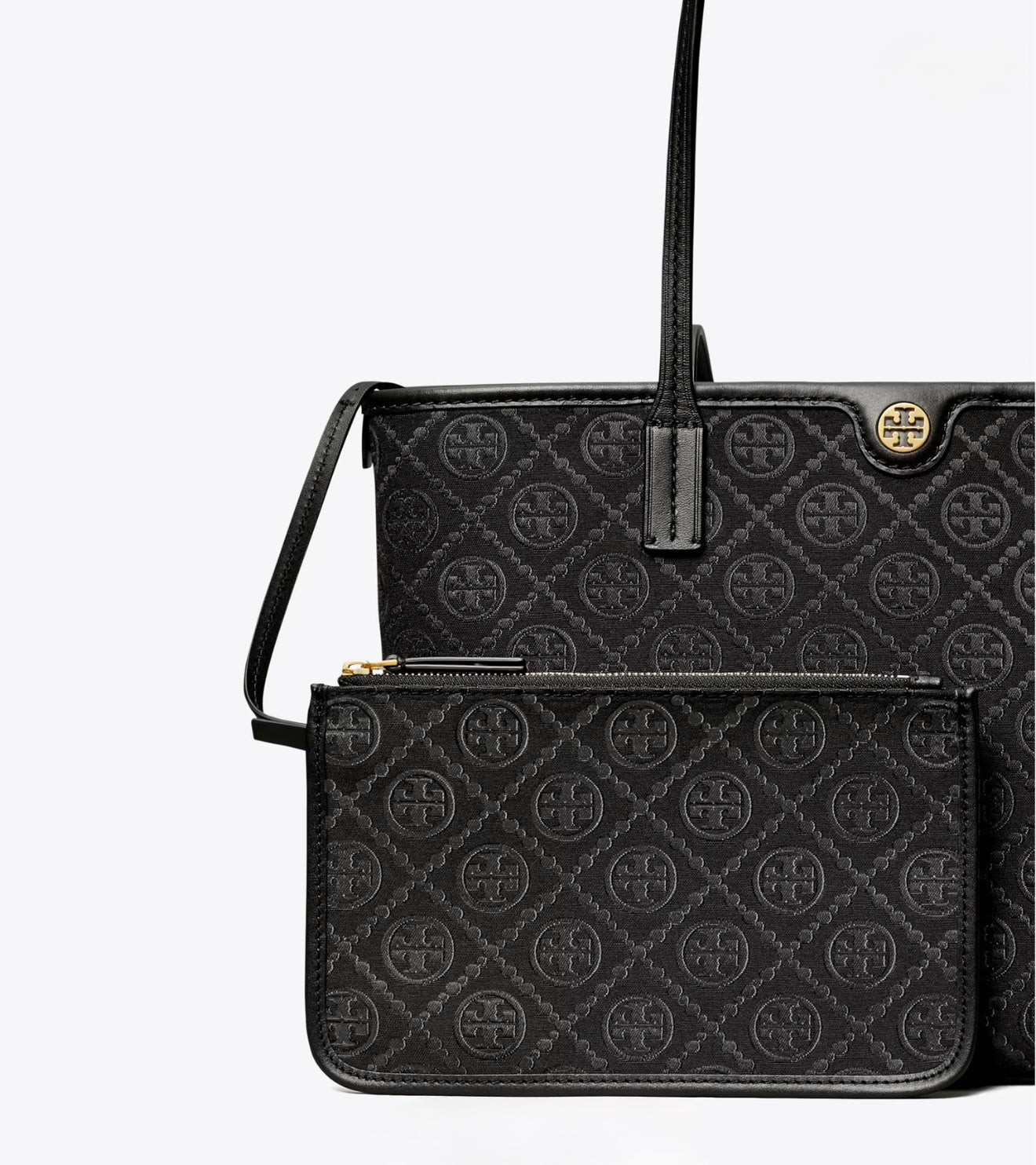 SMALL T MONOGRAM ZIP TOTE