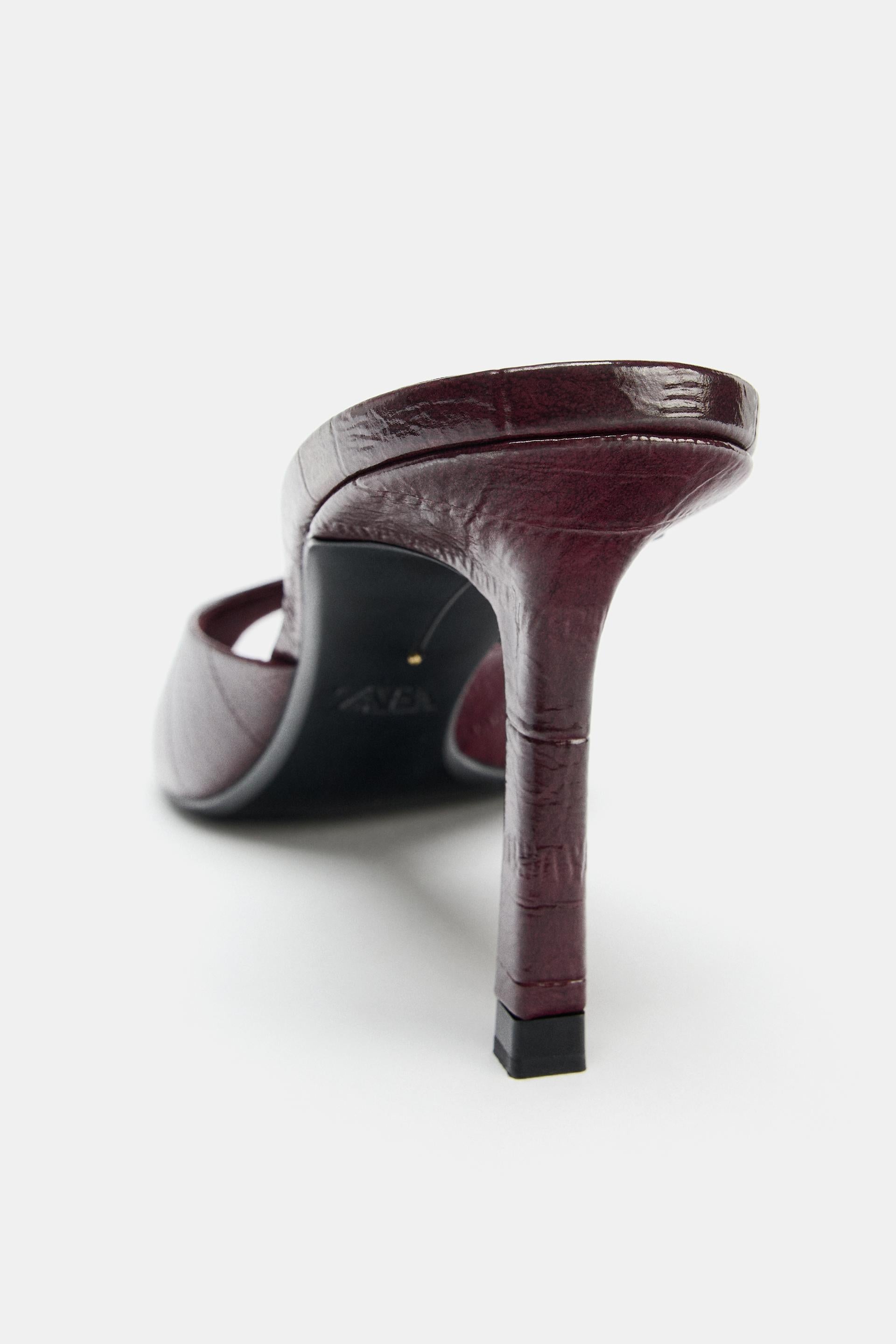 LEATHER HEELED MULES