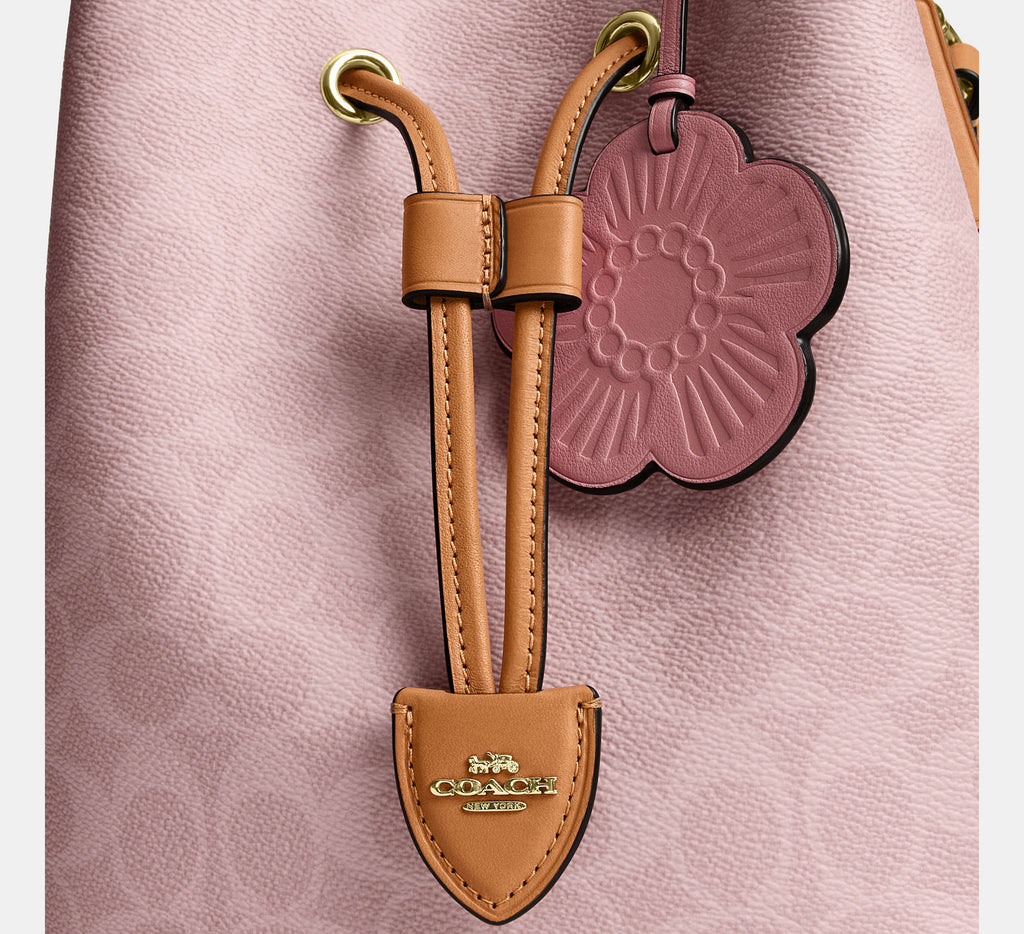 Rowan Bucket Bag In Signature Canvas With Charms