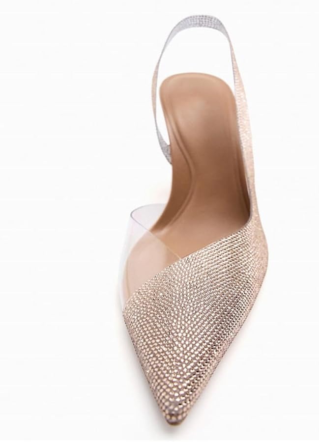 RHINESTONE SLINGBACK SHOES