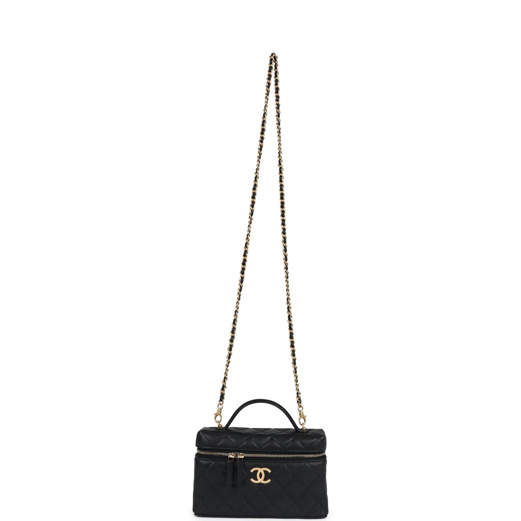 Top Handle Long Vanity Case with Chain