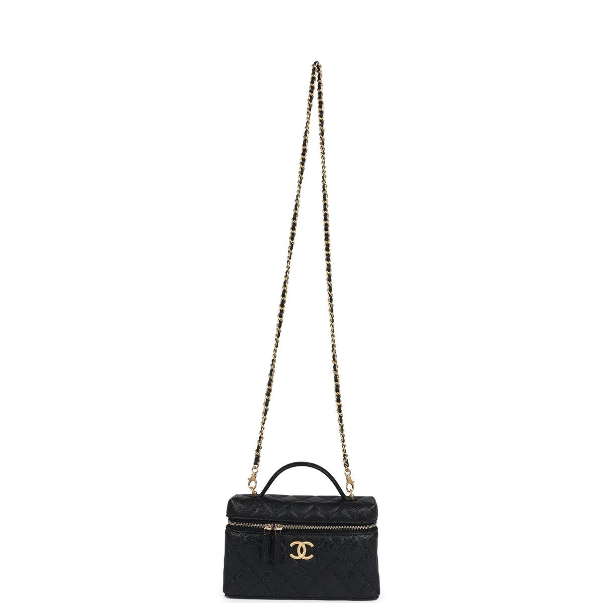 Top Handle Long Vanity Case with Chain