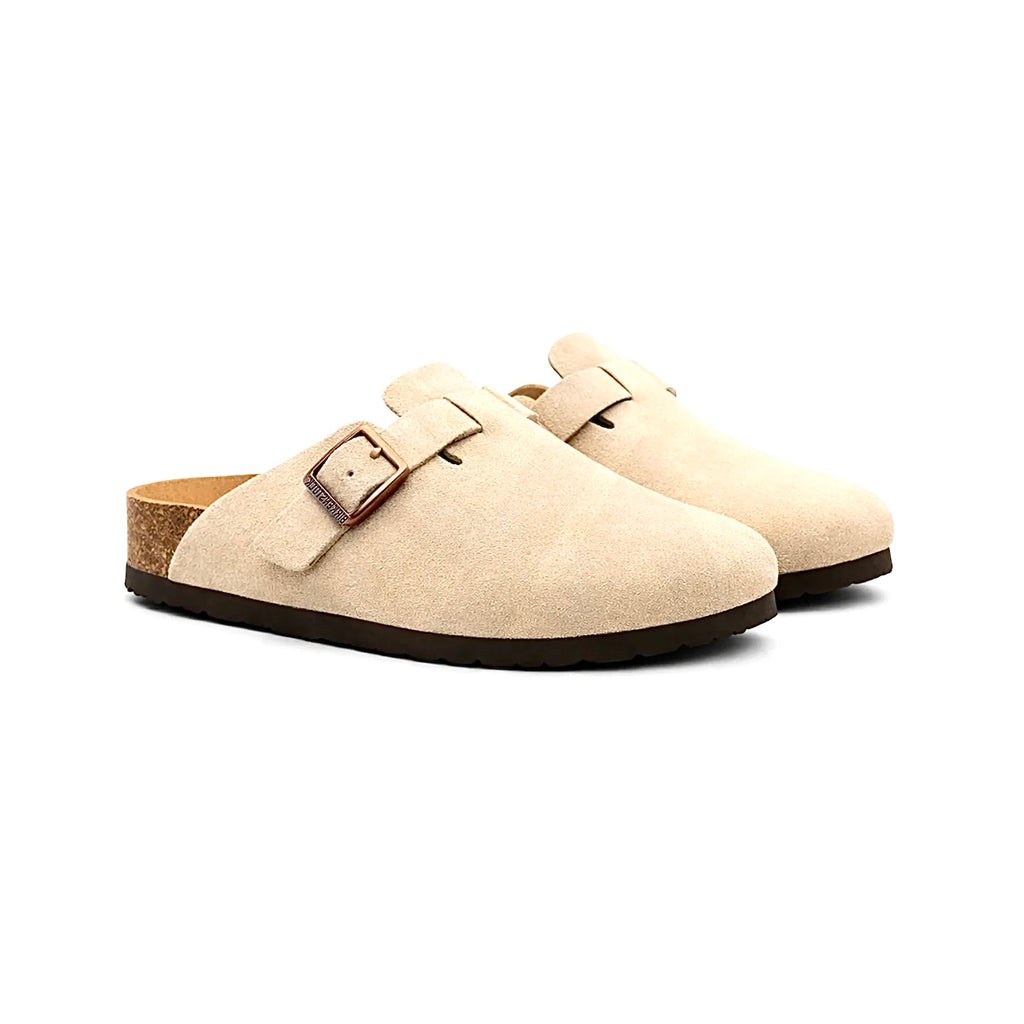 SUEDE BOSTON CLOGS