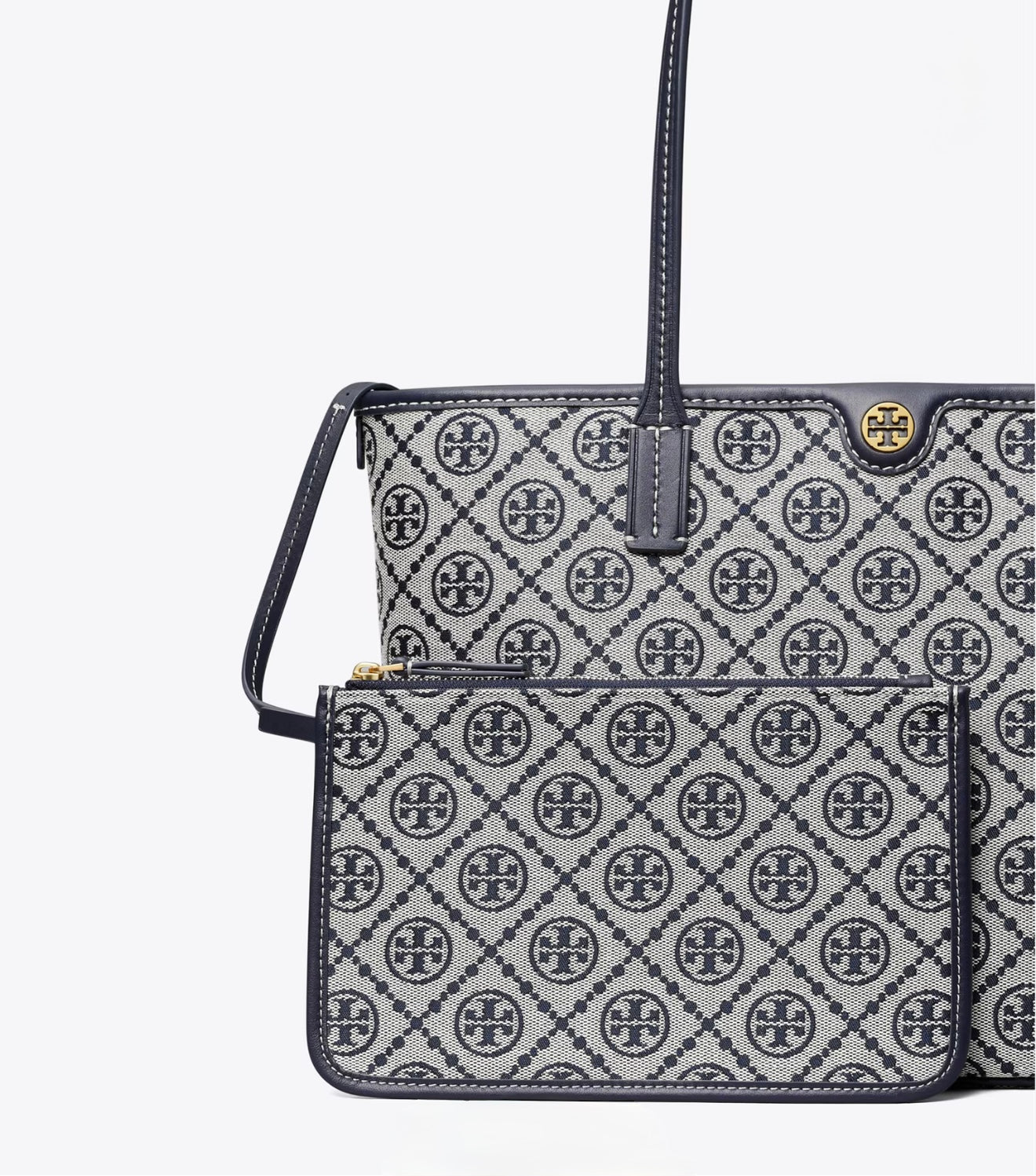 SMALL T MONOGRAM ZIP TOTE