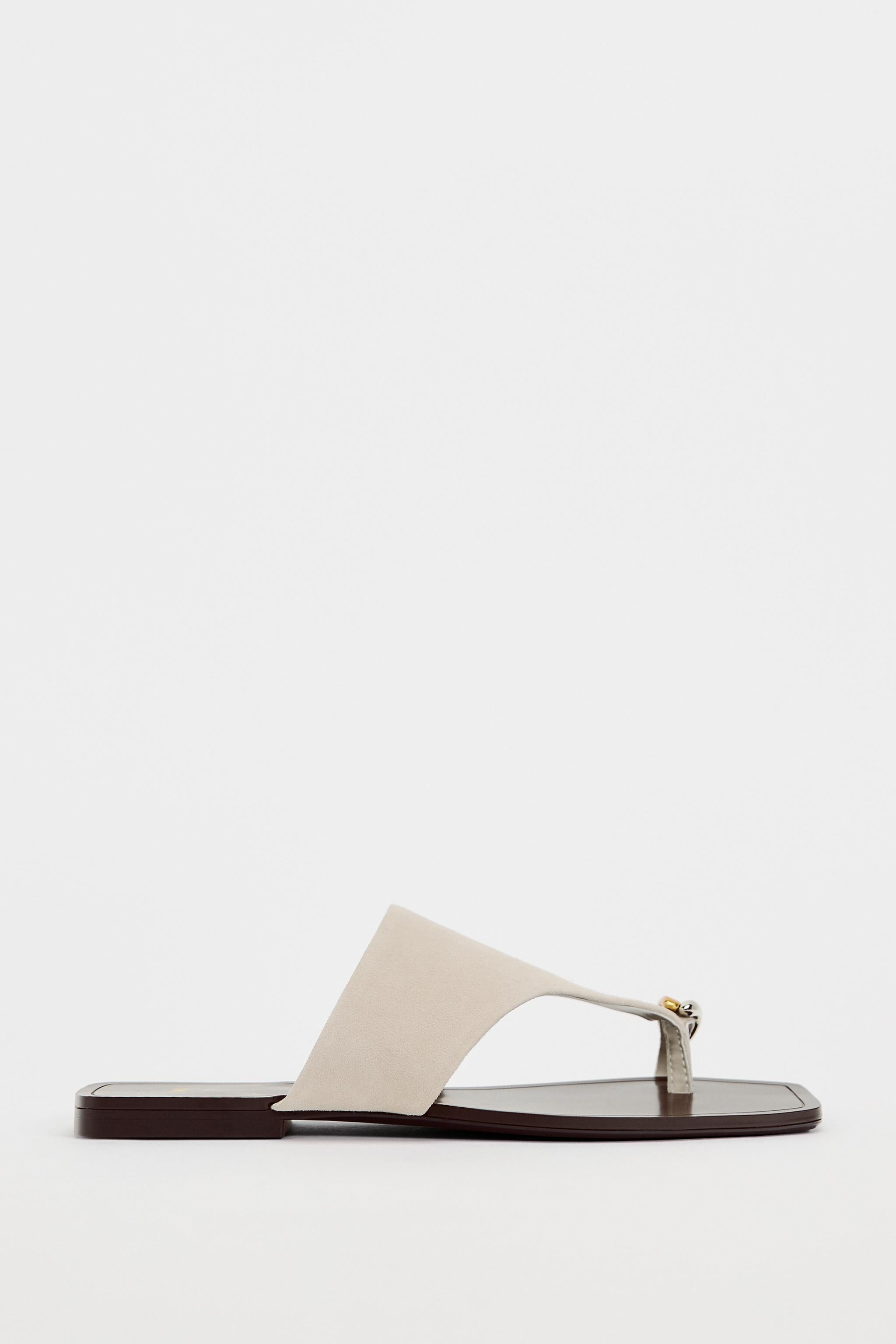 EMBELLISHED SUEDE SANDALS