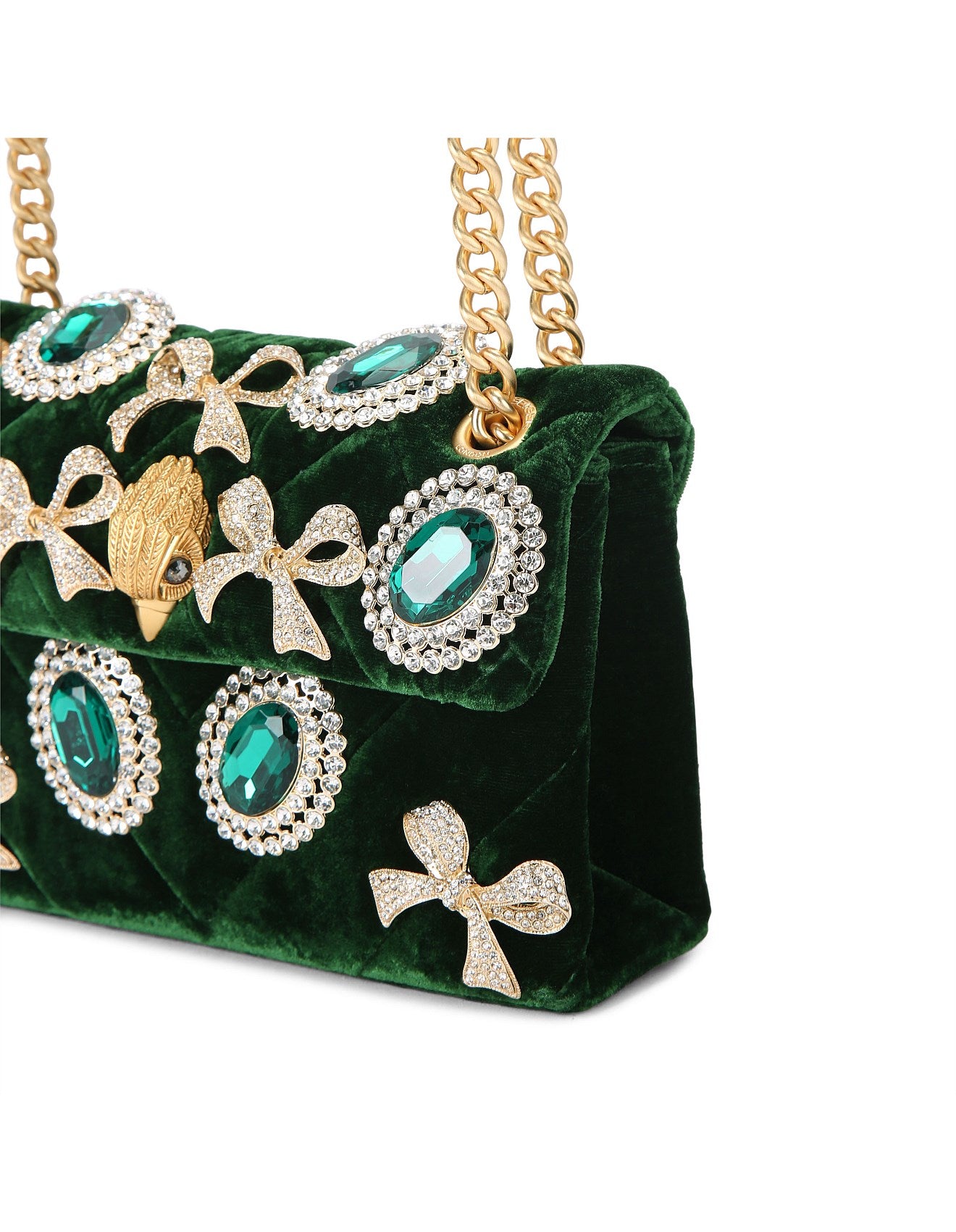 MINI VELVET KENSINGTON BAG