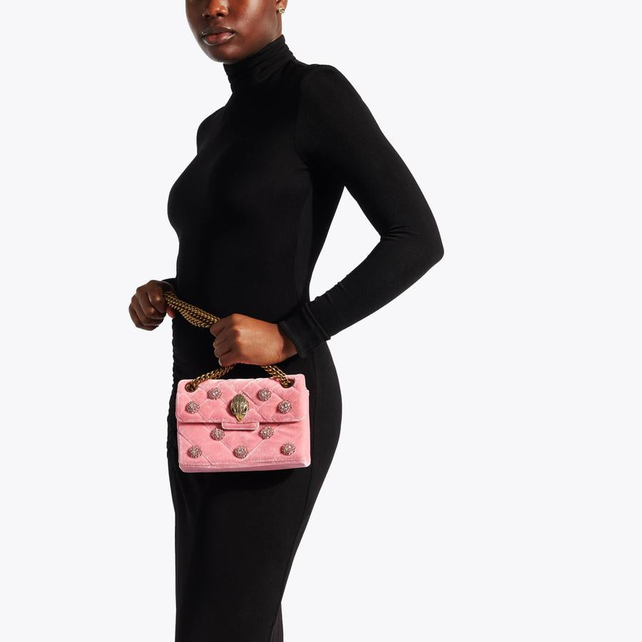 MINI VELVET KENSINGTON BAG